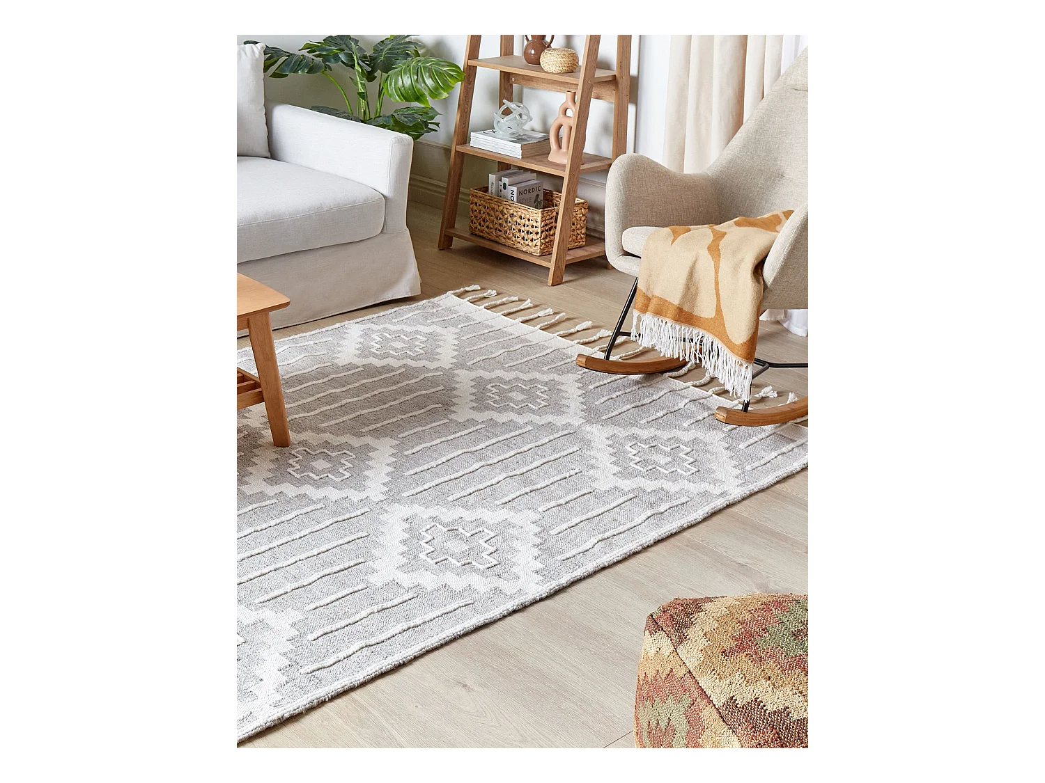 Alfombra de exterior TABIAT 140 x 200 cm Gris