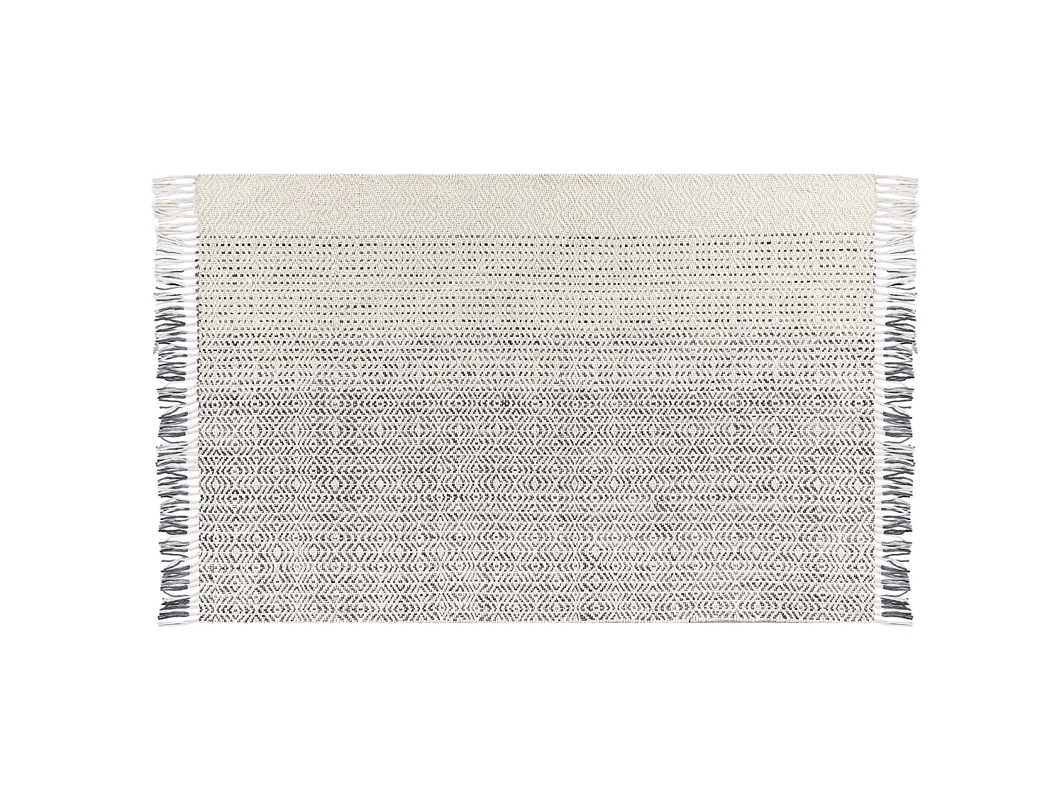 Tapete de lã branca e cinzenta 140 x 200 cm OMERLI