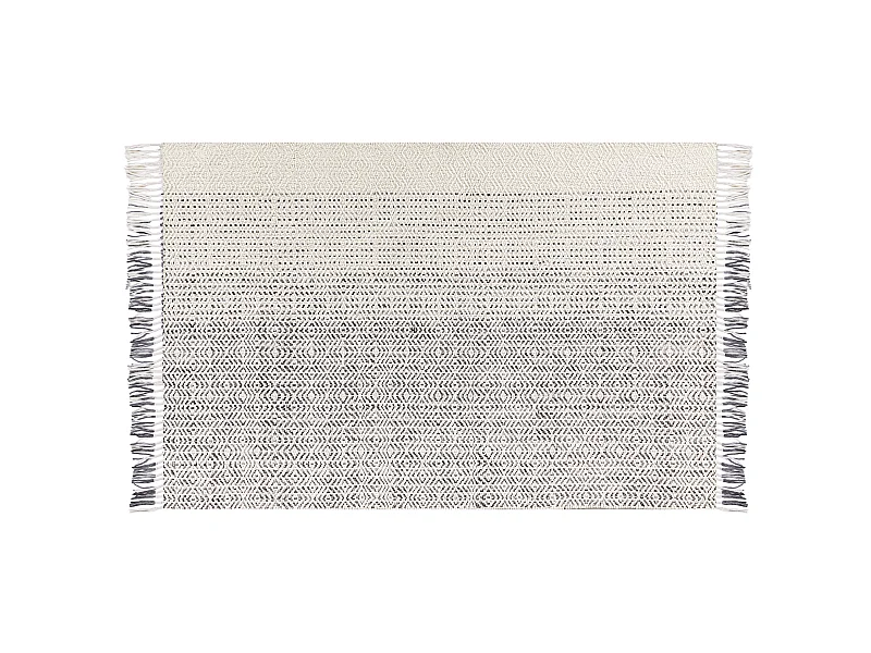 Vloerkleed wol wit/grijs 140 x 200 cm OMERLI