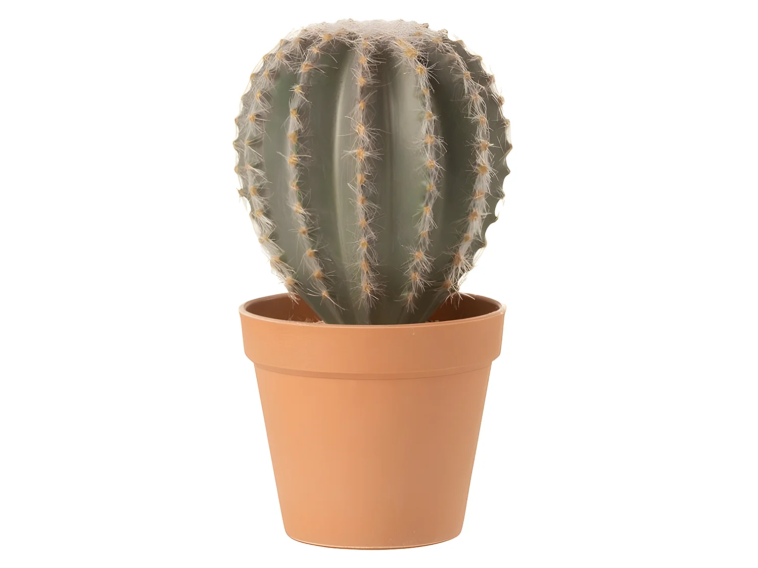 Cactus artificiel boule en pot 24x15x13 cm