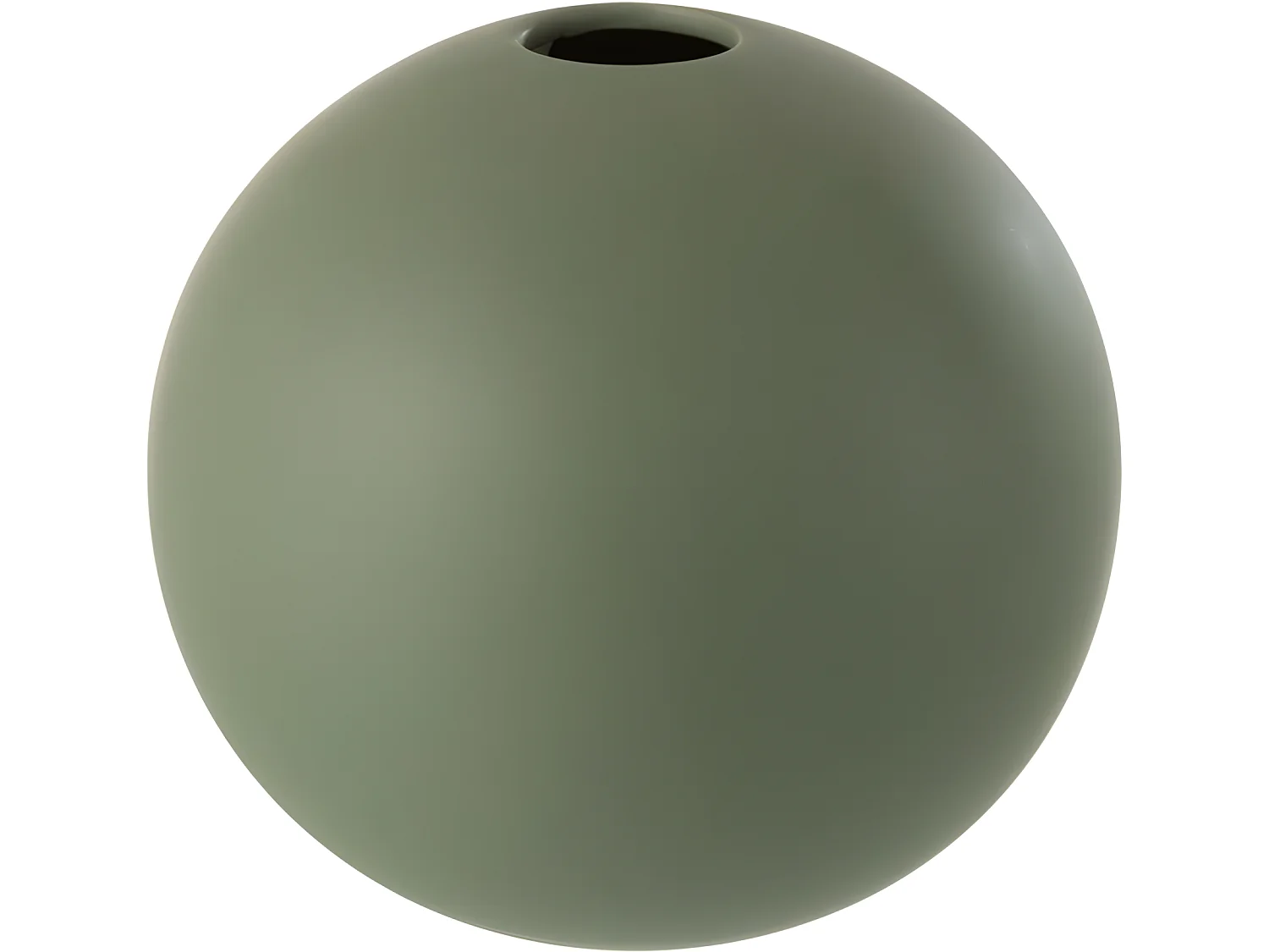 Jarrón bola cerámica verde Alt. 23