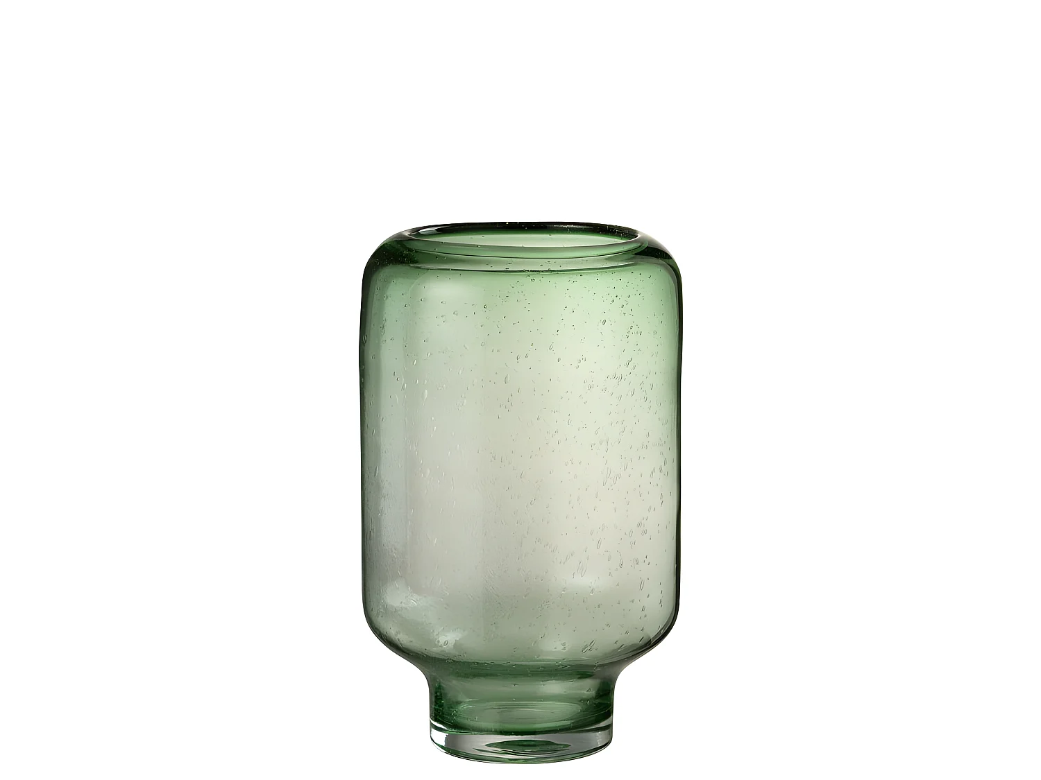 Jarrón Nora de pie redondo vidrió verde claro Alt. 35