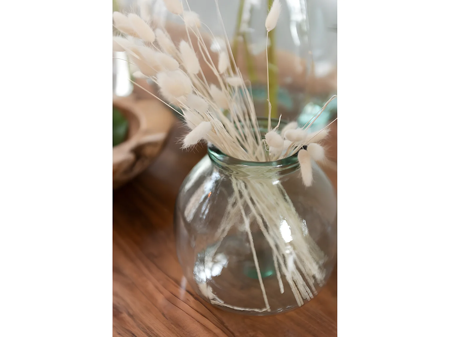 Jarrón cristal transparente Alt. 20 cm