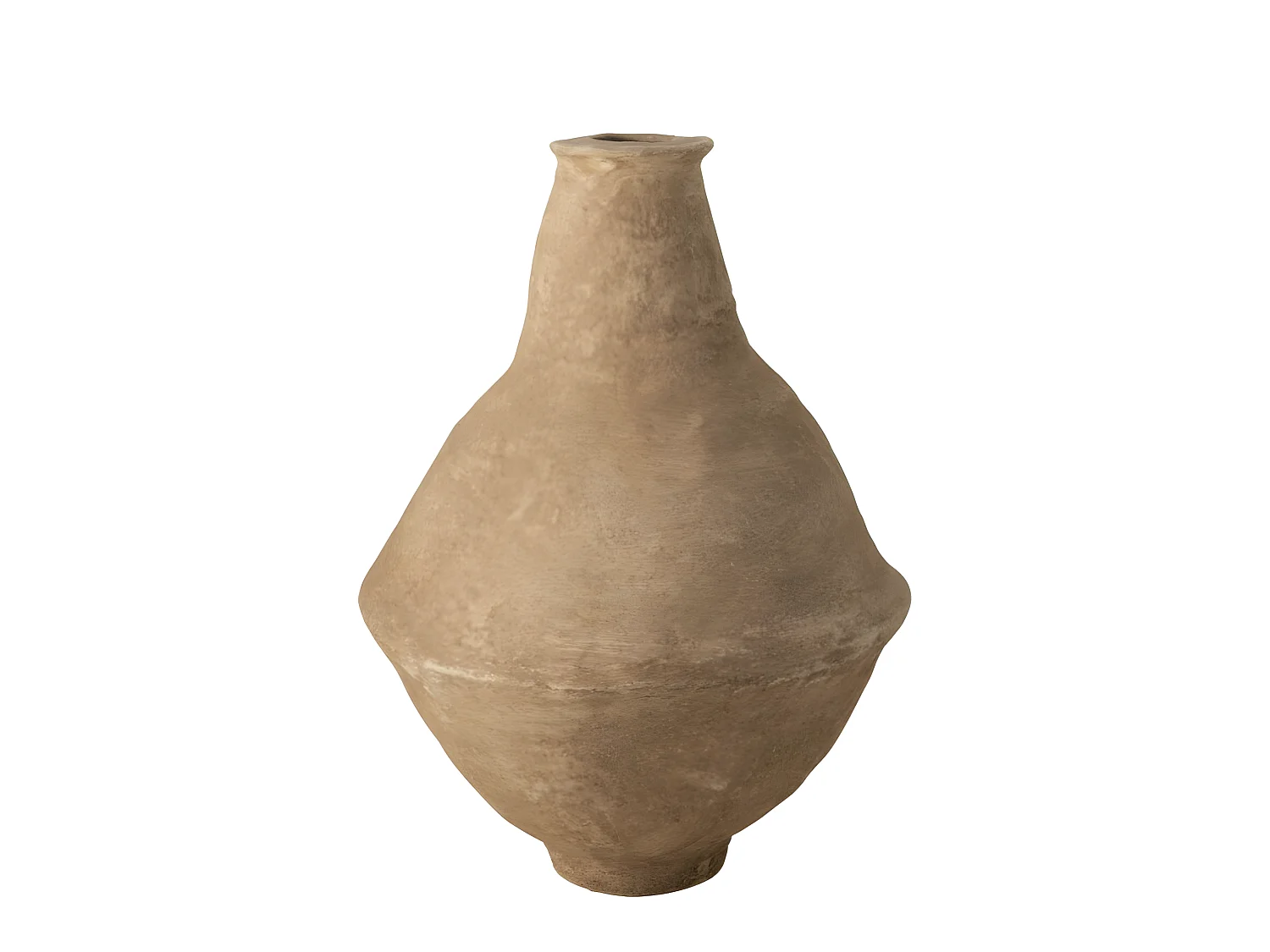 Jarrón extralargo chad papel mache marrón Alt. 86 cm