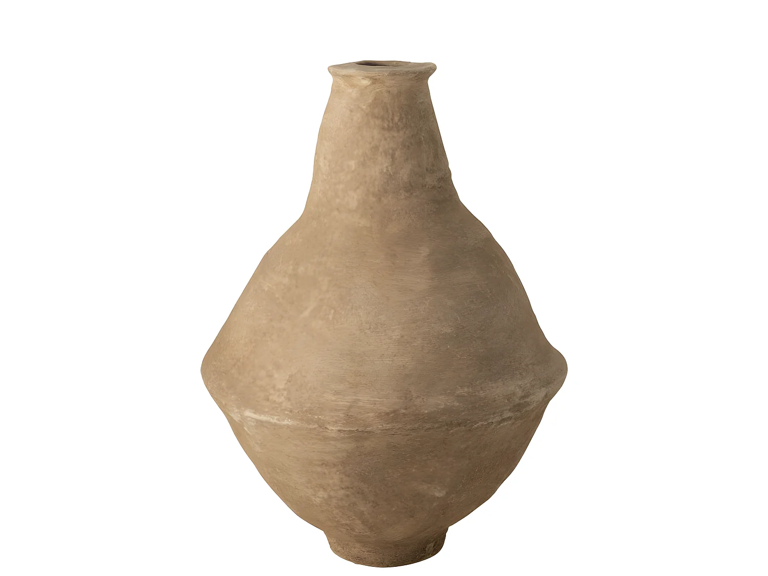 Jarrón extralargo chad papel mache marrón Alt. 86 cm