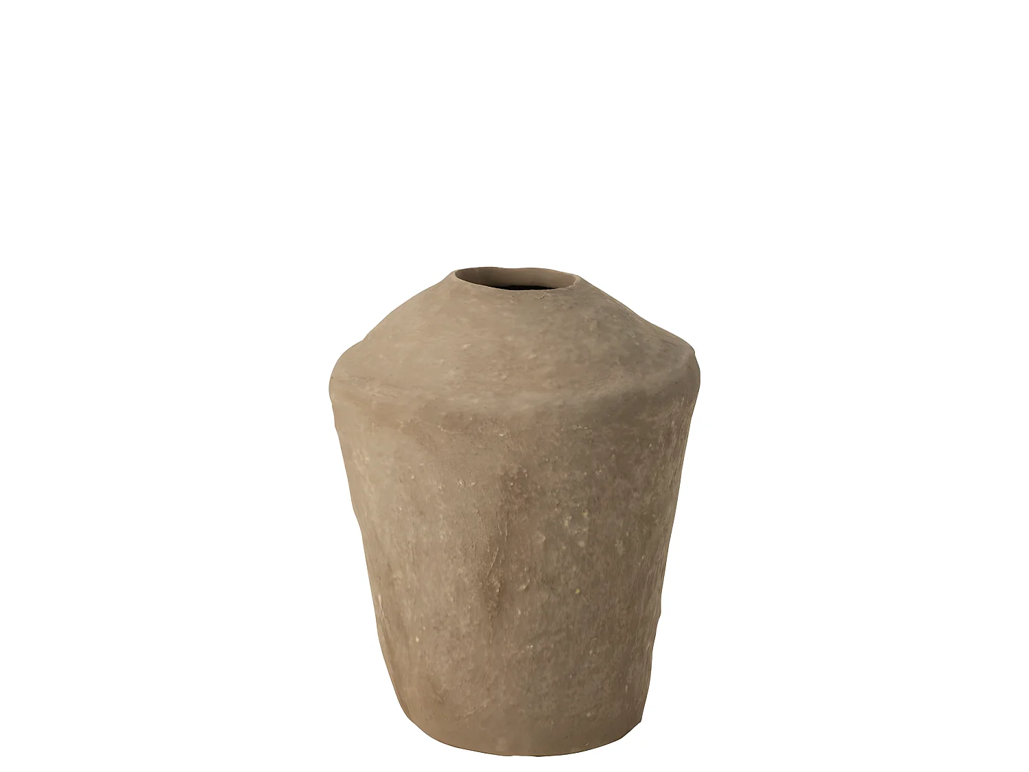 Jarrón chad papel mache marrón Alt. 58 cm