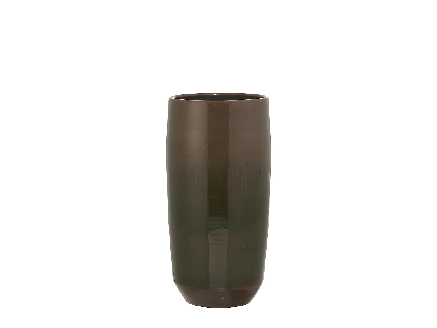 Jarrón borde cerámico verde Alt. 55 cm