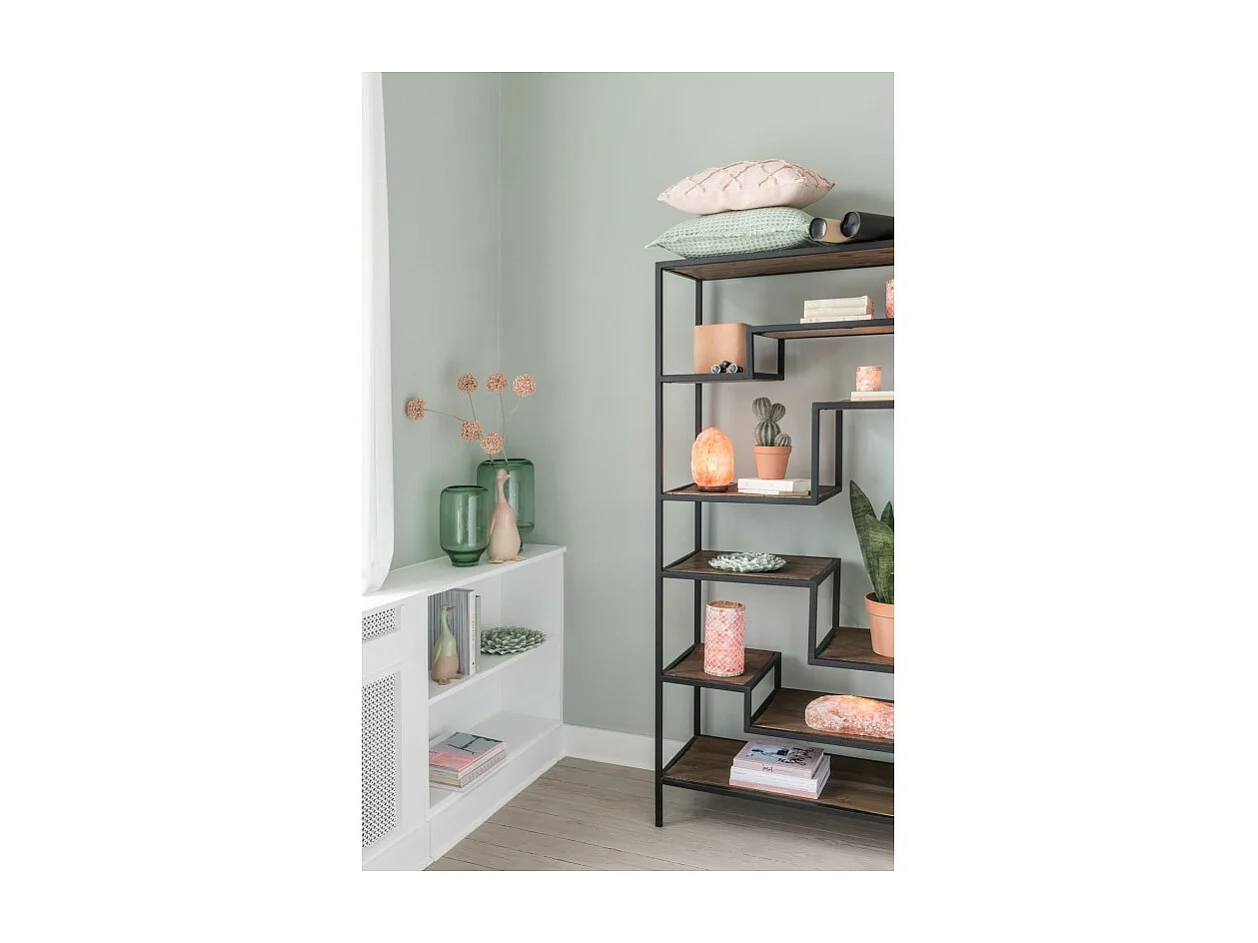 Vaso in vetro verde 27x18x18 cm