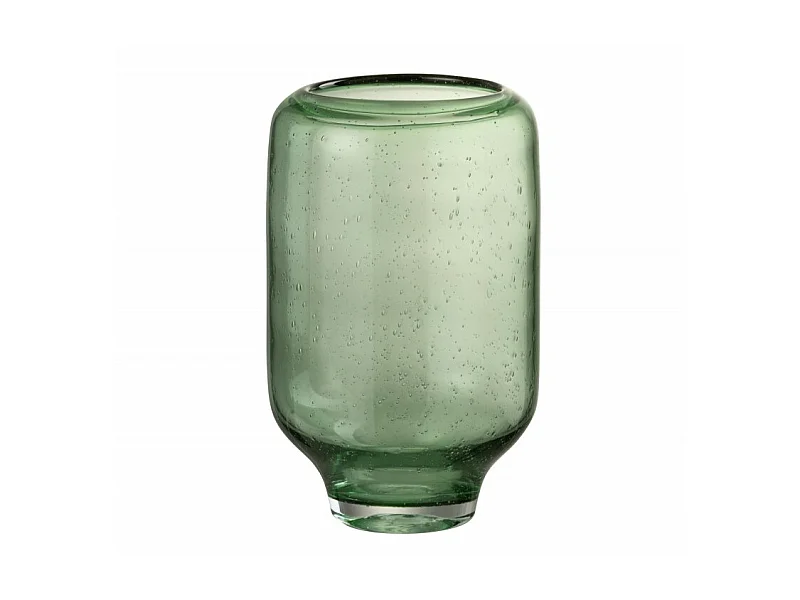 Vaso in vetro verde 27x18x18 cm