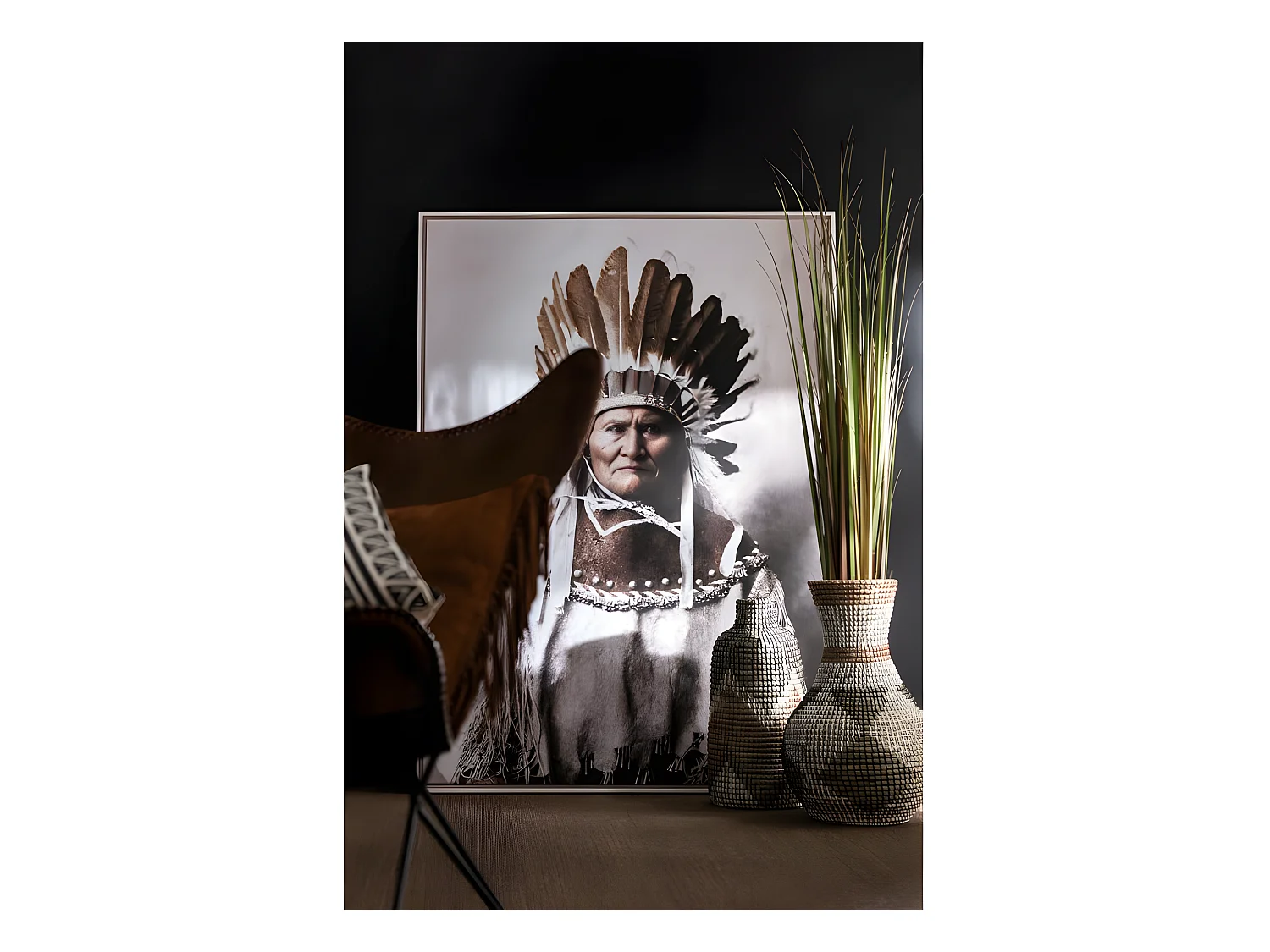 Fagot d'herbes en plastique vert H180cm