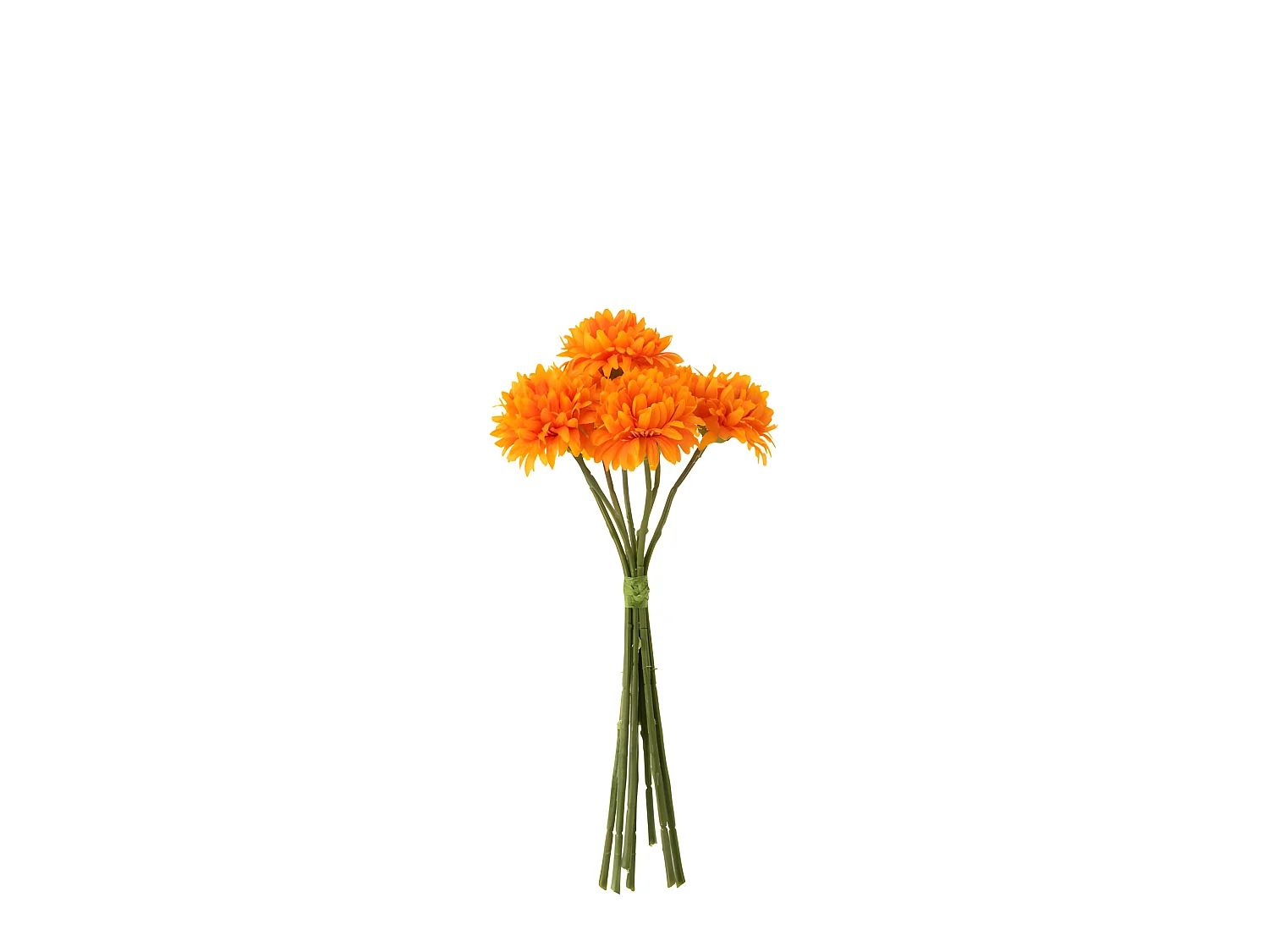 Bouquet de fleurs en plastique orange 12x8x27 cm