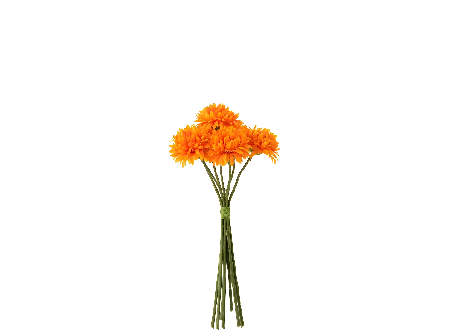 Bouquet de fleurs en plastique orange 12x8x27 cm