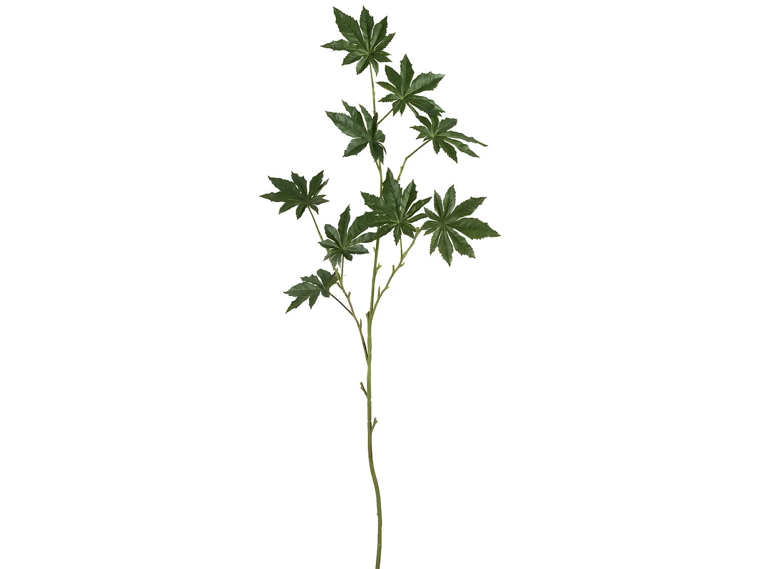 Rama de papaya de plástico verde 20x20x122 cm