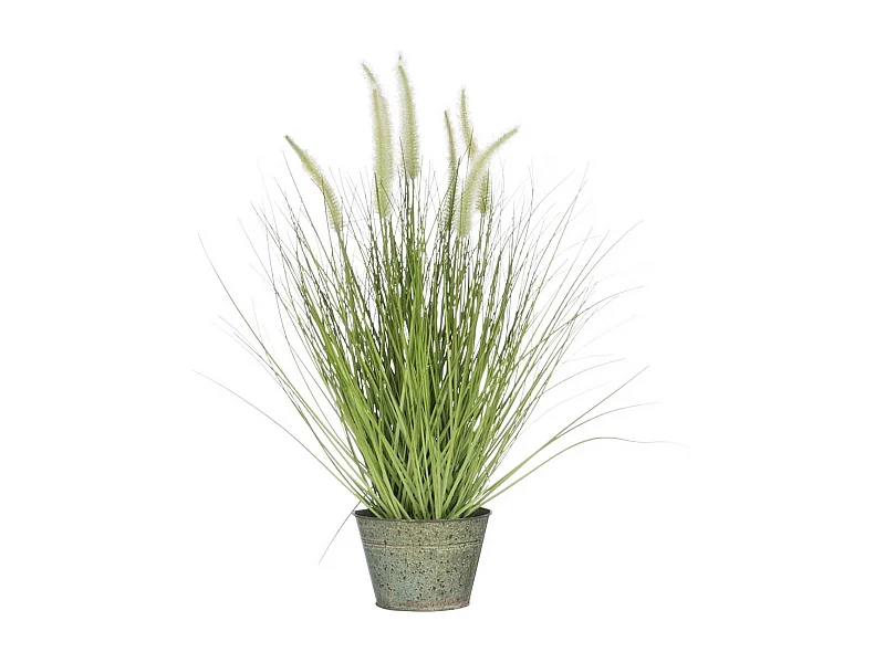 Plante Artificielle Déco "Graminées" 55cm Vert