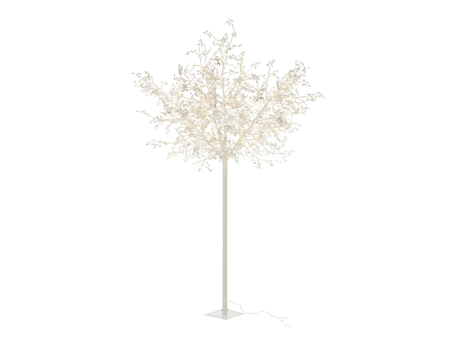 Arbre lumineux branche et feuilles pailletées led 250cm