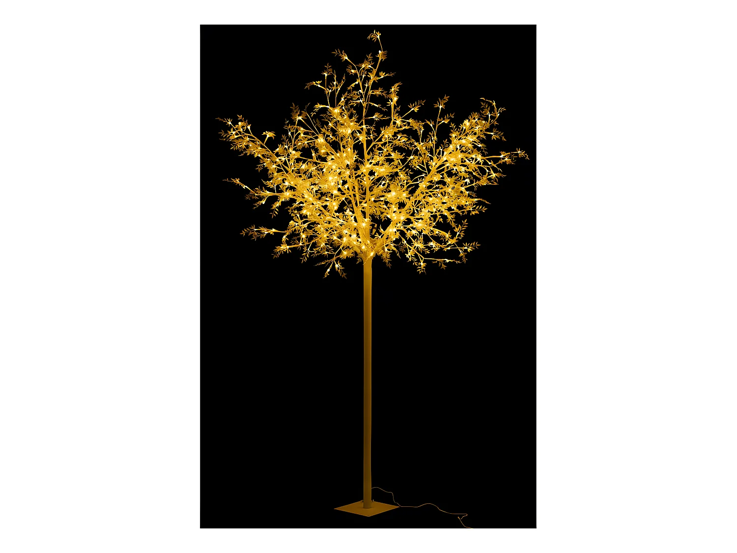 Arbre lumineux branche et feuilles pailletées led 250cm