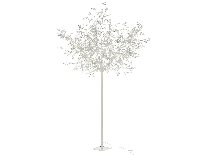 Arbre lumineux branche et feuilles pailletées led 250cm