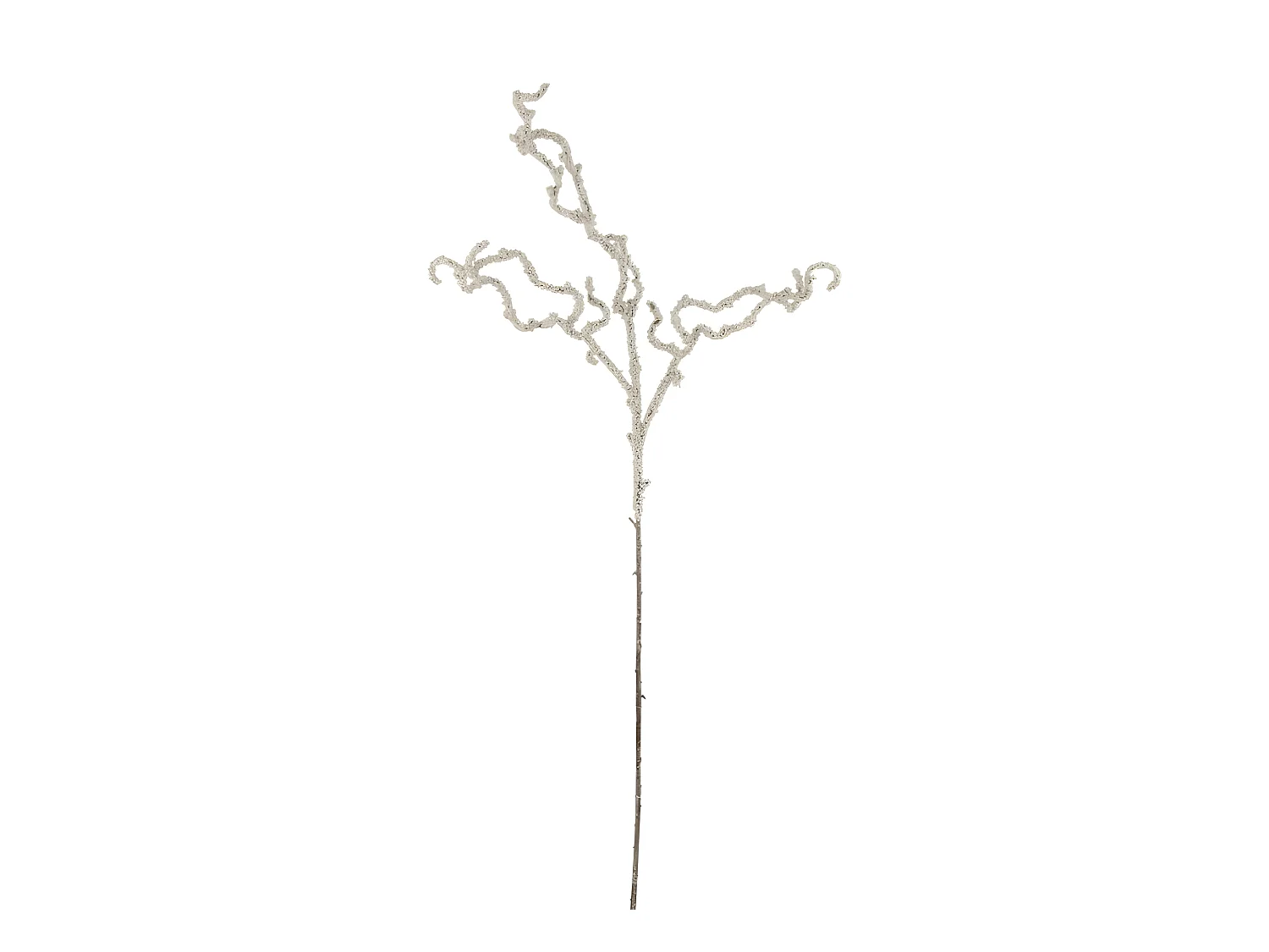 Ramo artificiale contorto bianco 98 cm