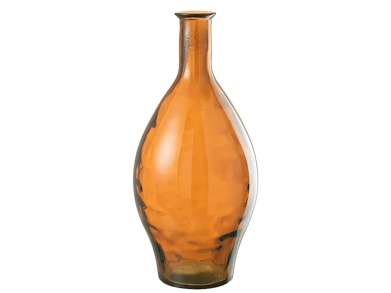 Vaso alto in vetro marrone 26x26x60 cm