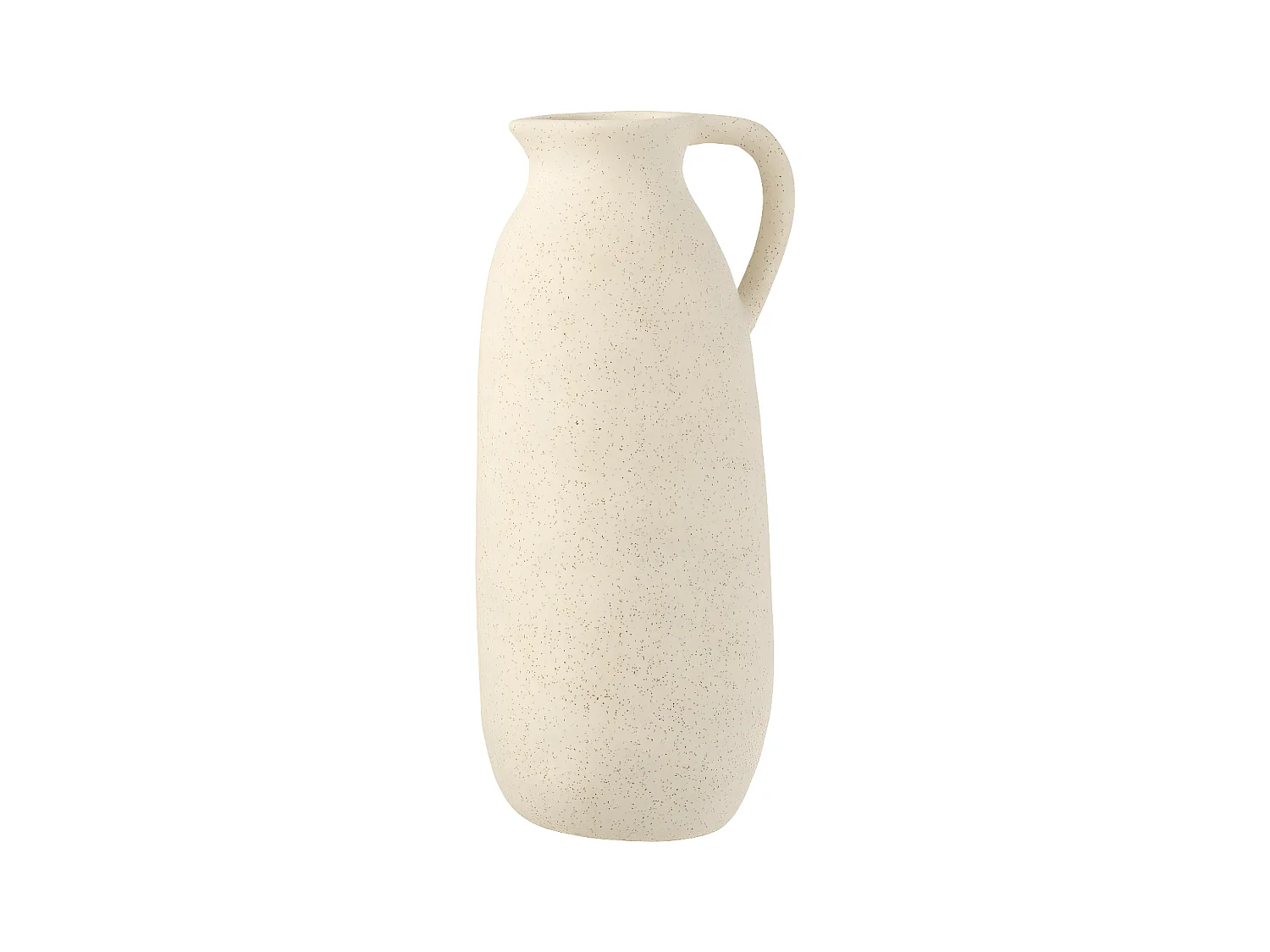 Vase Design en Céramique "Cruche" 35cm Beige