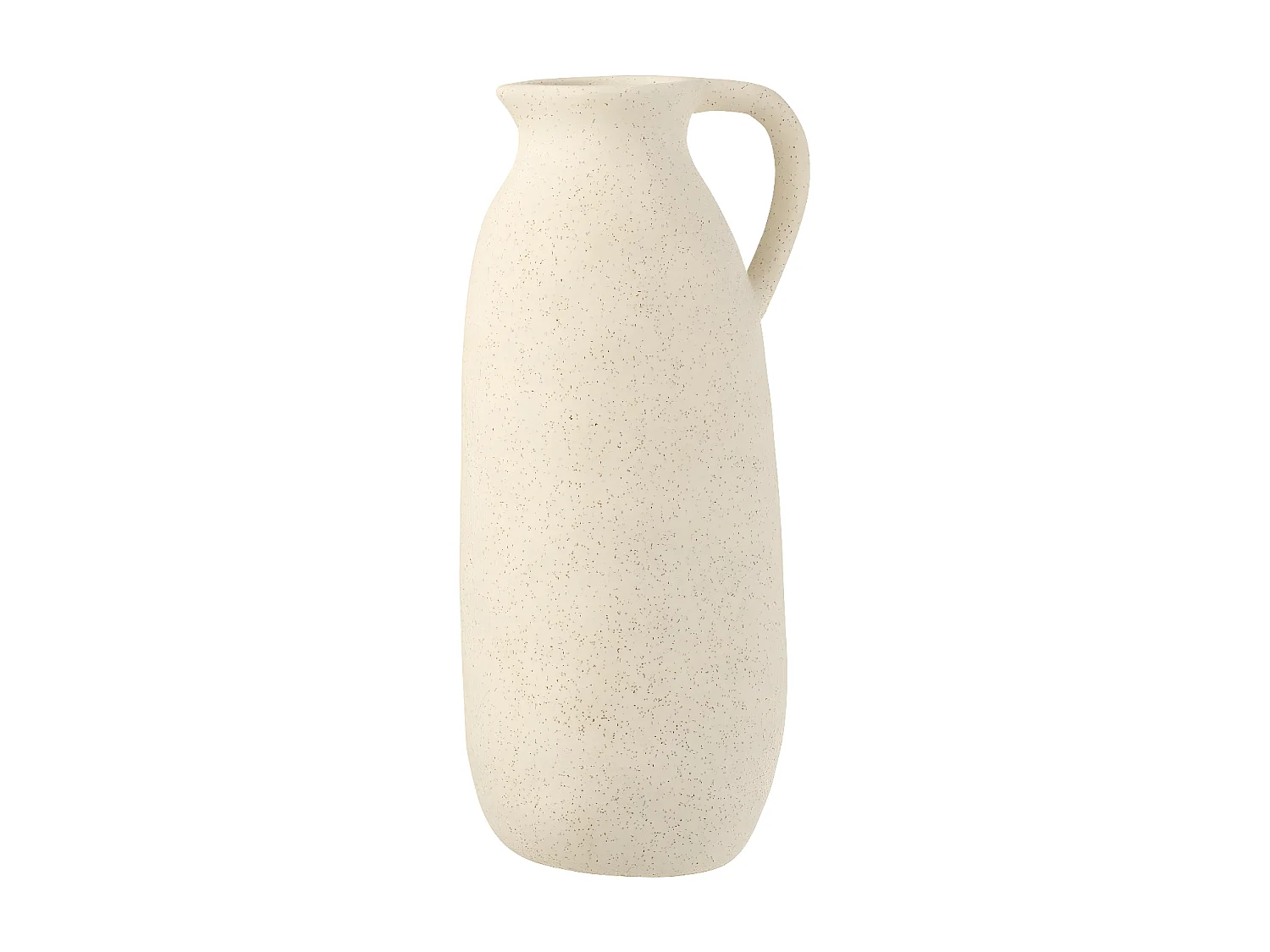 Vase Design en Céramique "Cruche" 35cm Beige