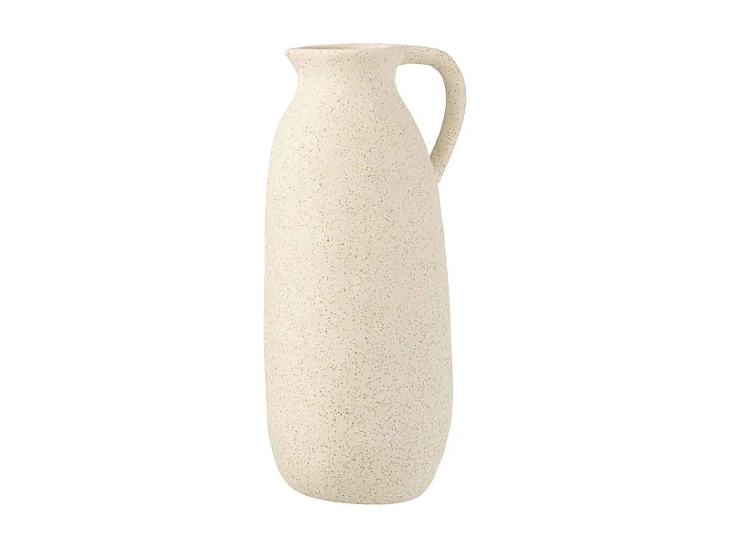 Vase Design en Céramique "Cruche" 35cm Beige