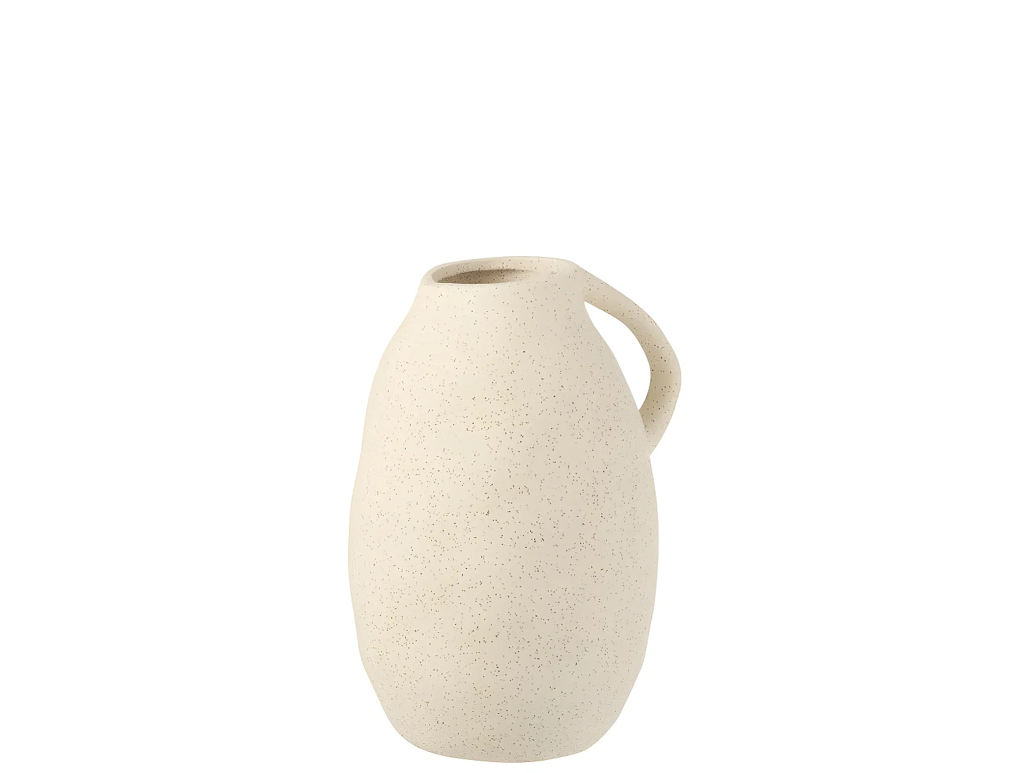 Vase Design en Céramique "Cruche" 25cm Beige