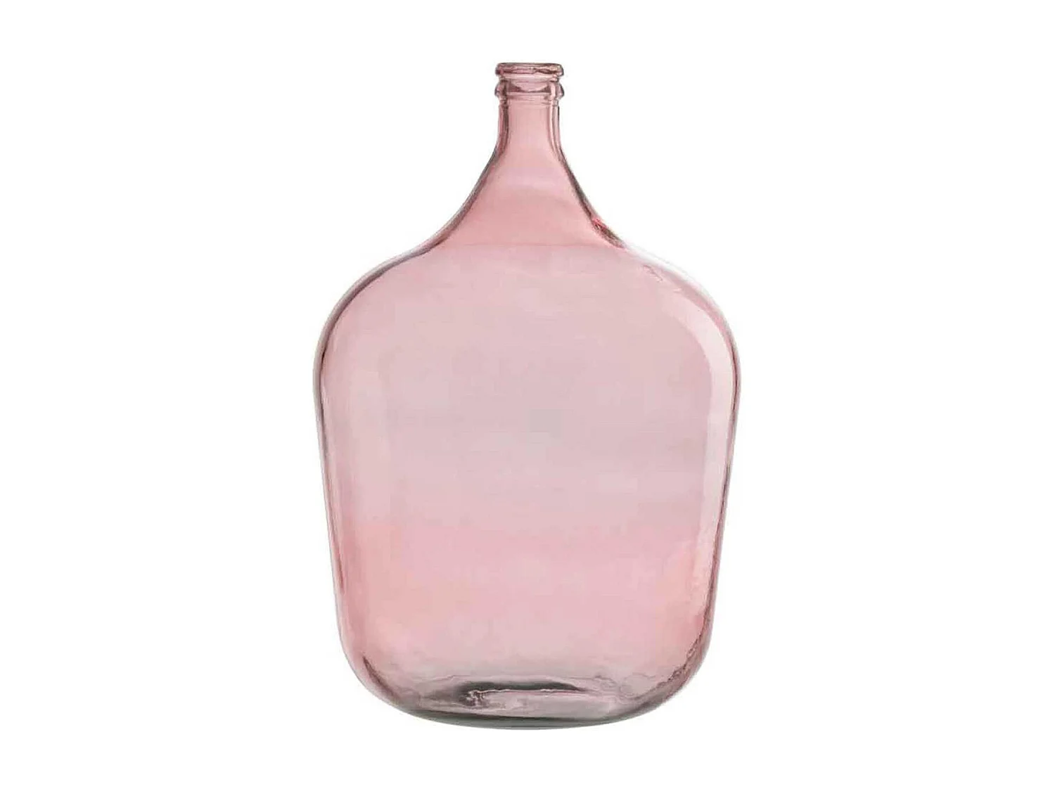Vaso damigiana in vetro rosa 37x37x55 cm
