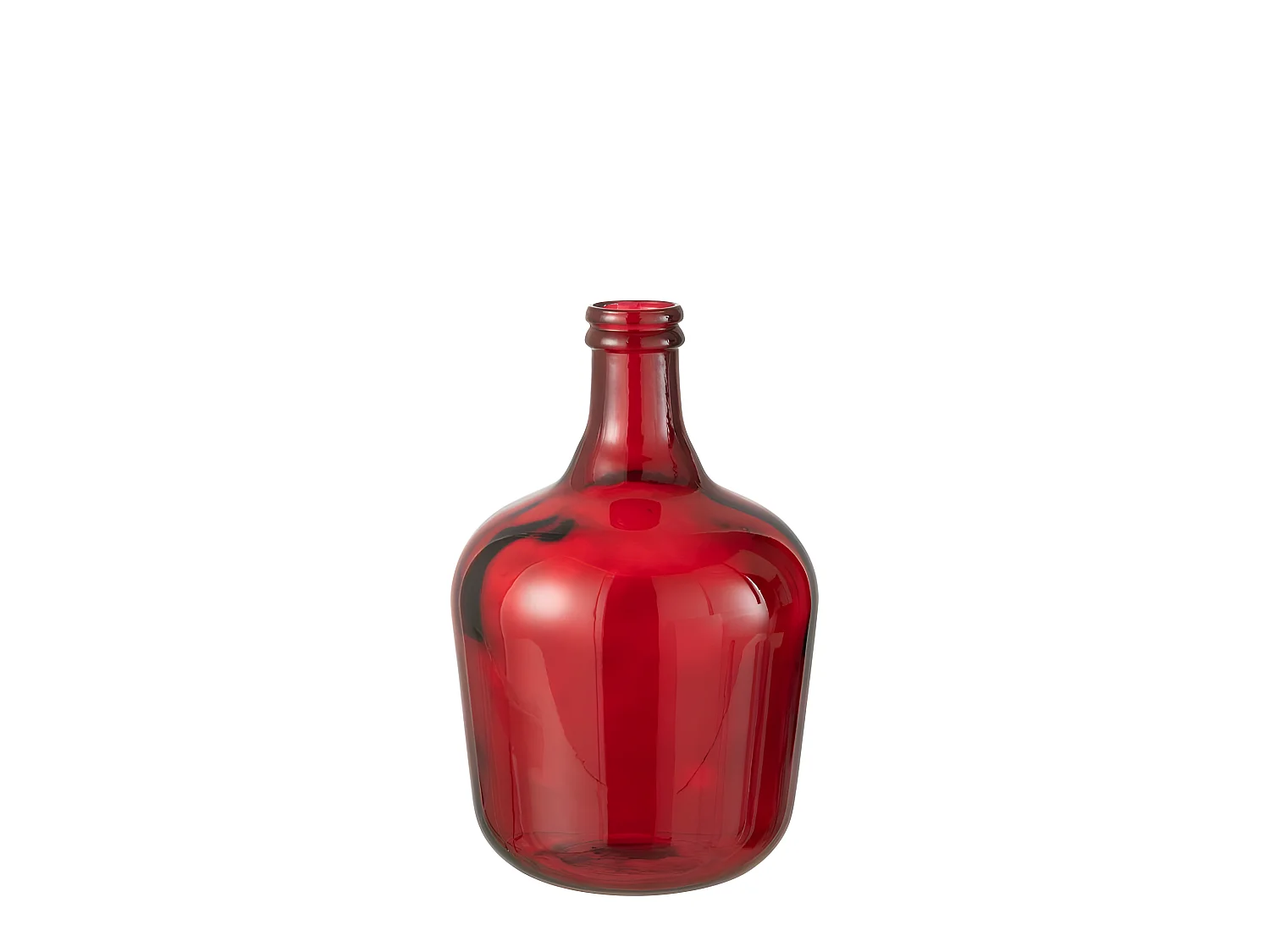 Vase Design en Verre "Penisola" 42cm Rouge