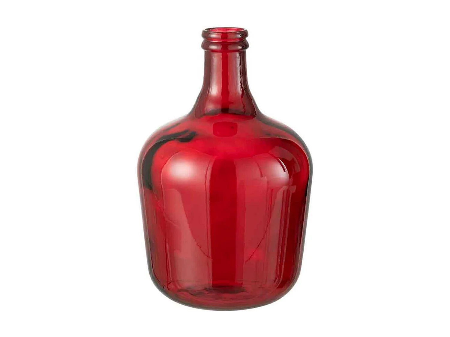 Vase Design en Verre "Penisola" 42cm Rouge