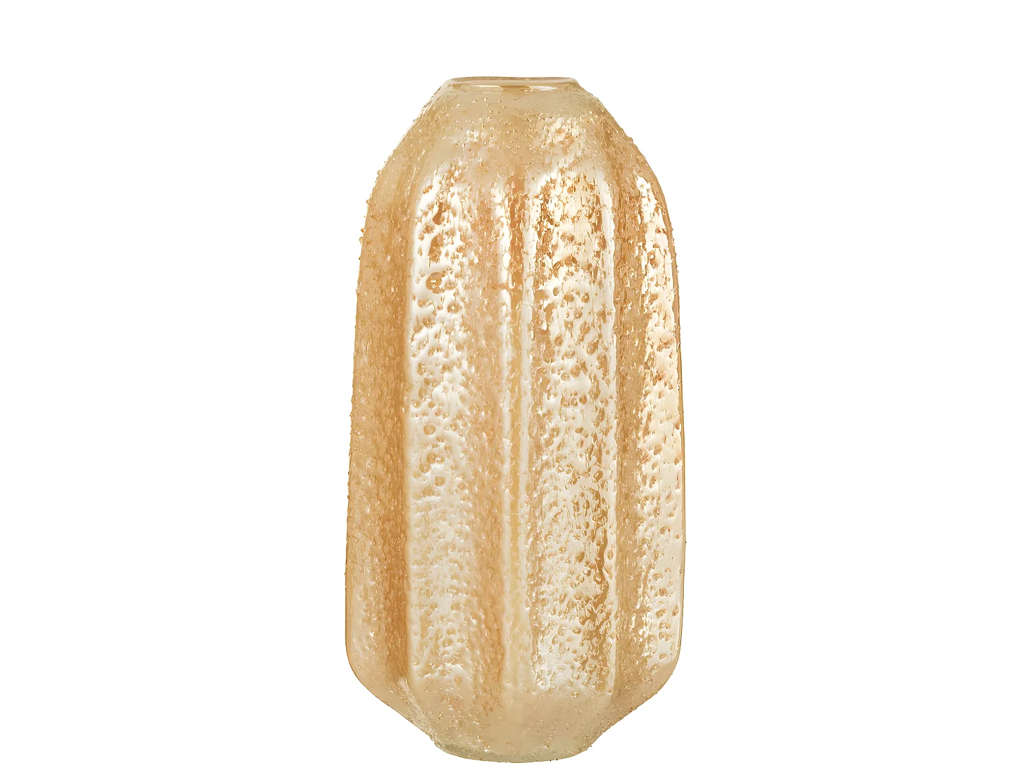 Vaso in vetro arancione 16x16x36 cm