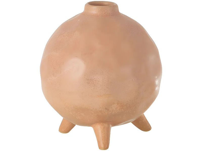 Vase Déco en Céramique "Ibiza" 17cm Rose
