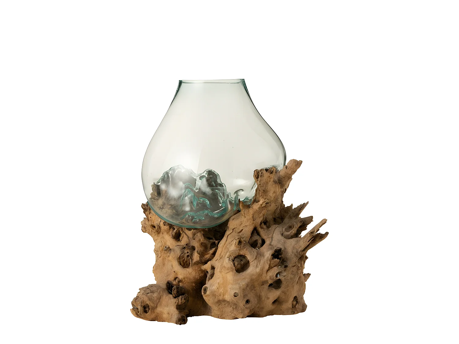 Vase sur Pied Design "Gamal" 50cm Naturel