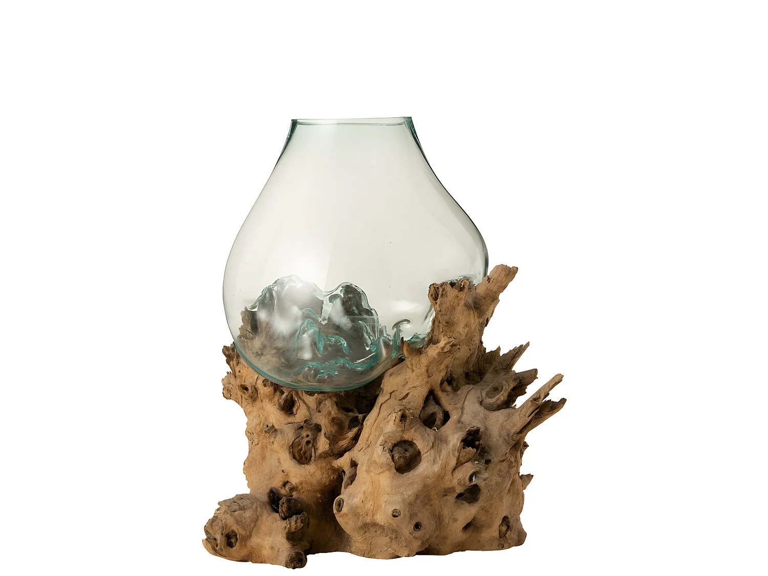 Vase sur Pied Design "Gamal" 50cm Naturel