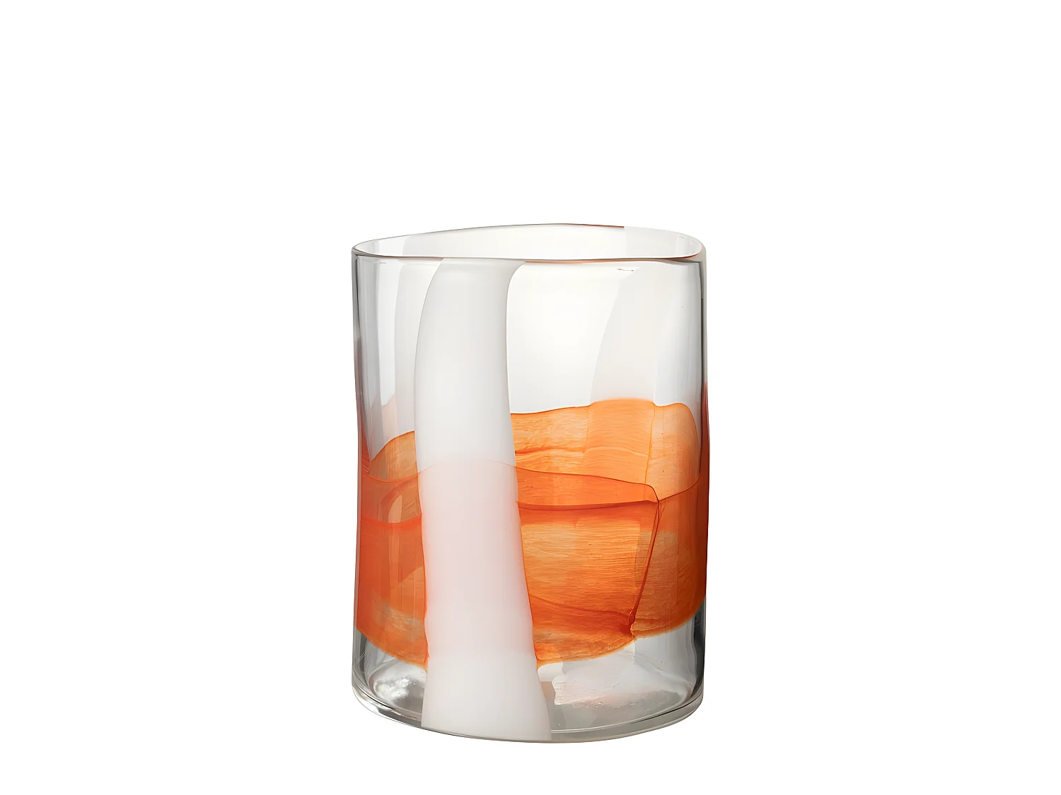 Vaso in vetro multicolore 20x20x27 cm