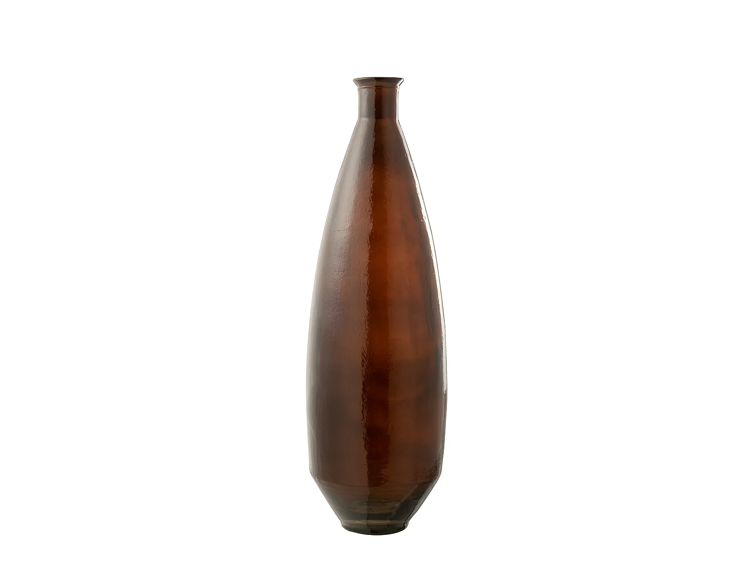 Vaso ovale in vetro marrone 27x27x81 cm