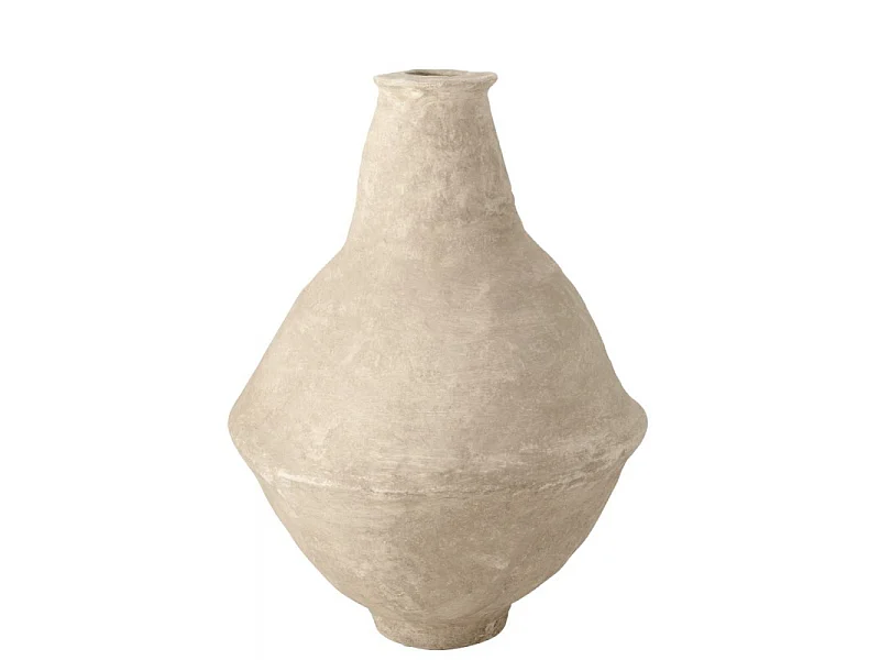 Jarrón extralargo chad papel mache blanco 60x60 cm