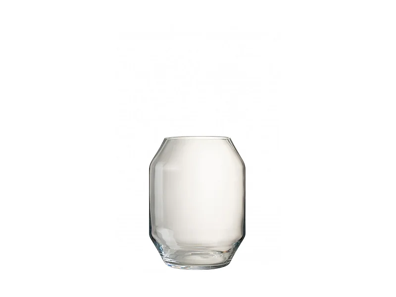 Vaso in vetro trasparente 25x25x32 cm