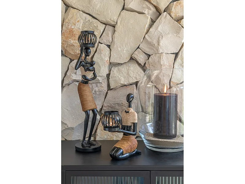 Vaso in vetro trasparente 25x25x32 cm