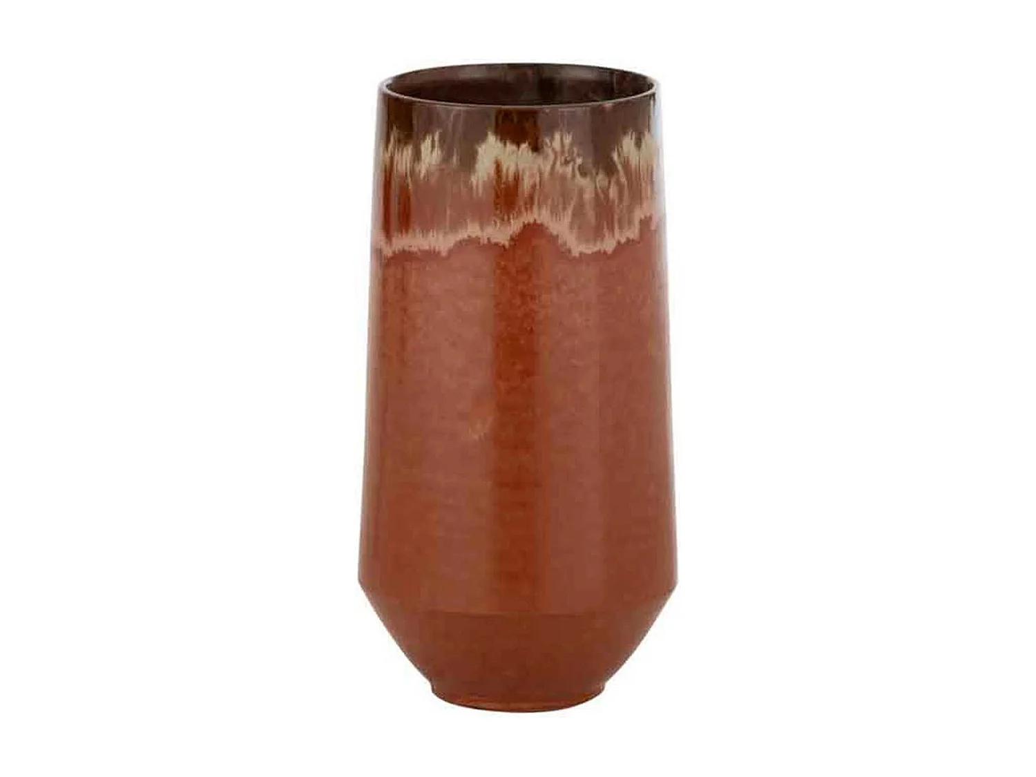Vaso in ceramica rossa 18x18x41 cm