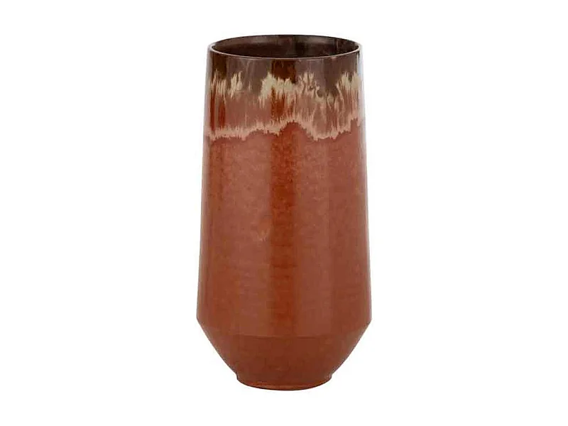 Vaso in ceramica rossa 18x18x41 cm