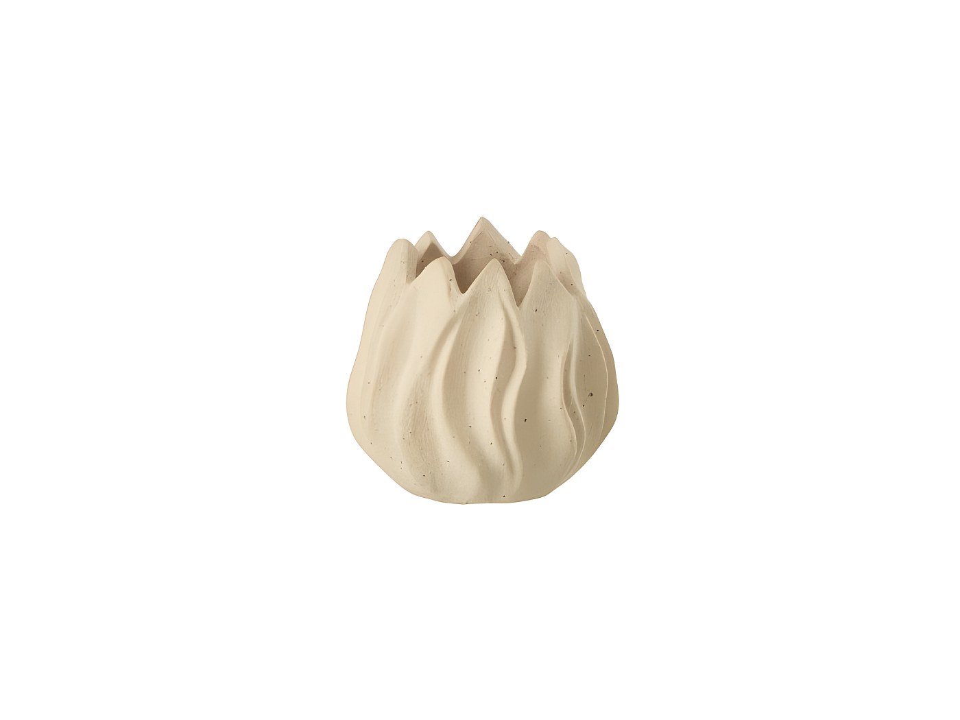 Verre à Dents En Céramique TATAY 'Dune' - Design élégant, Dimensions 8.7x8.7x10.3 Cm, Couleur Beige