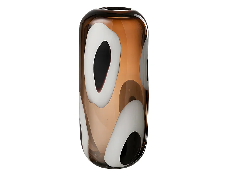 Vaso in vetro multicolore 16x13x37 cm