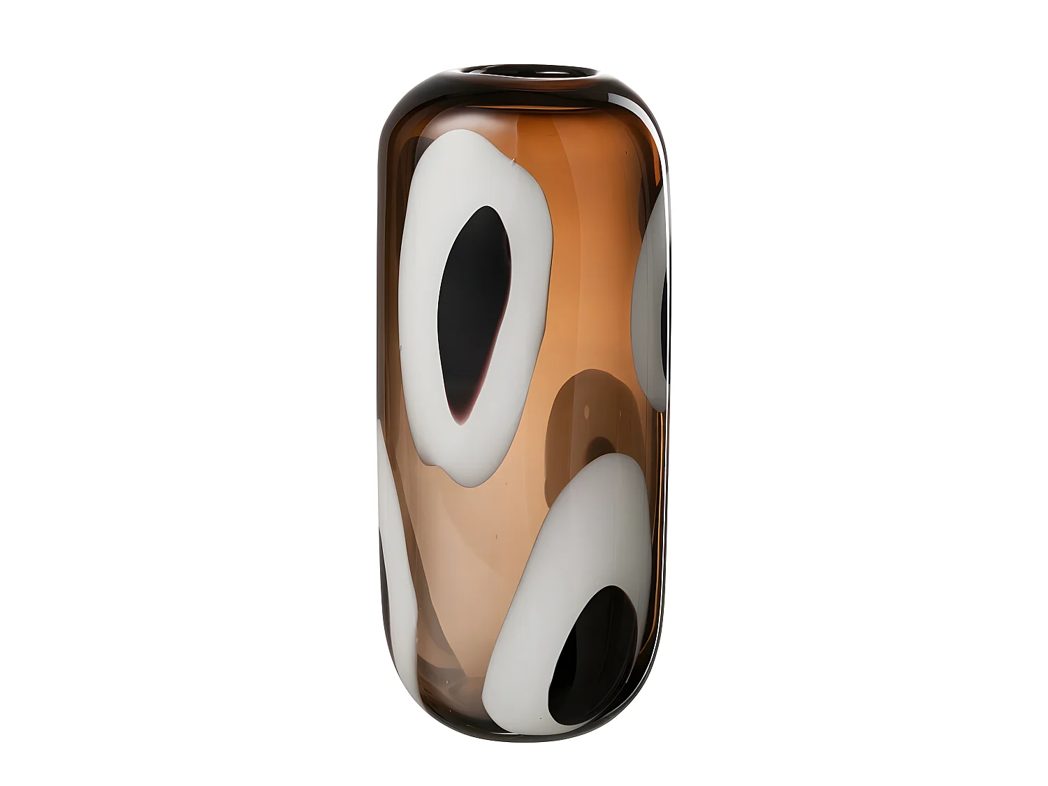 Vaso in vetro multicolore 16x13x37 cm