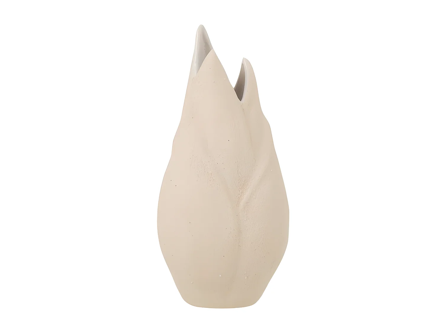 Vase Design en Céramique "Adema" 25cm Beige