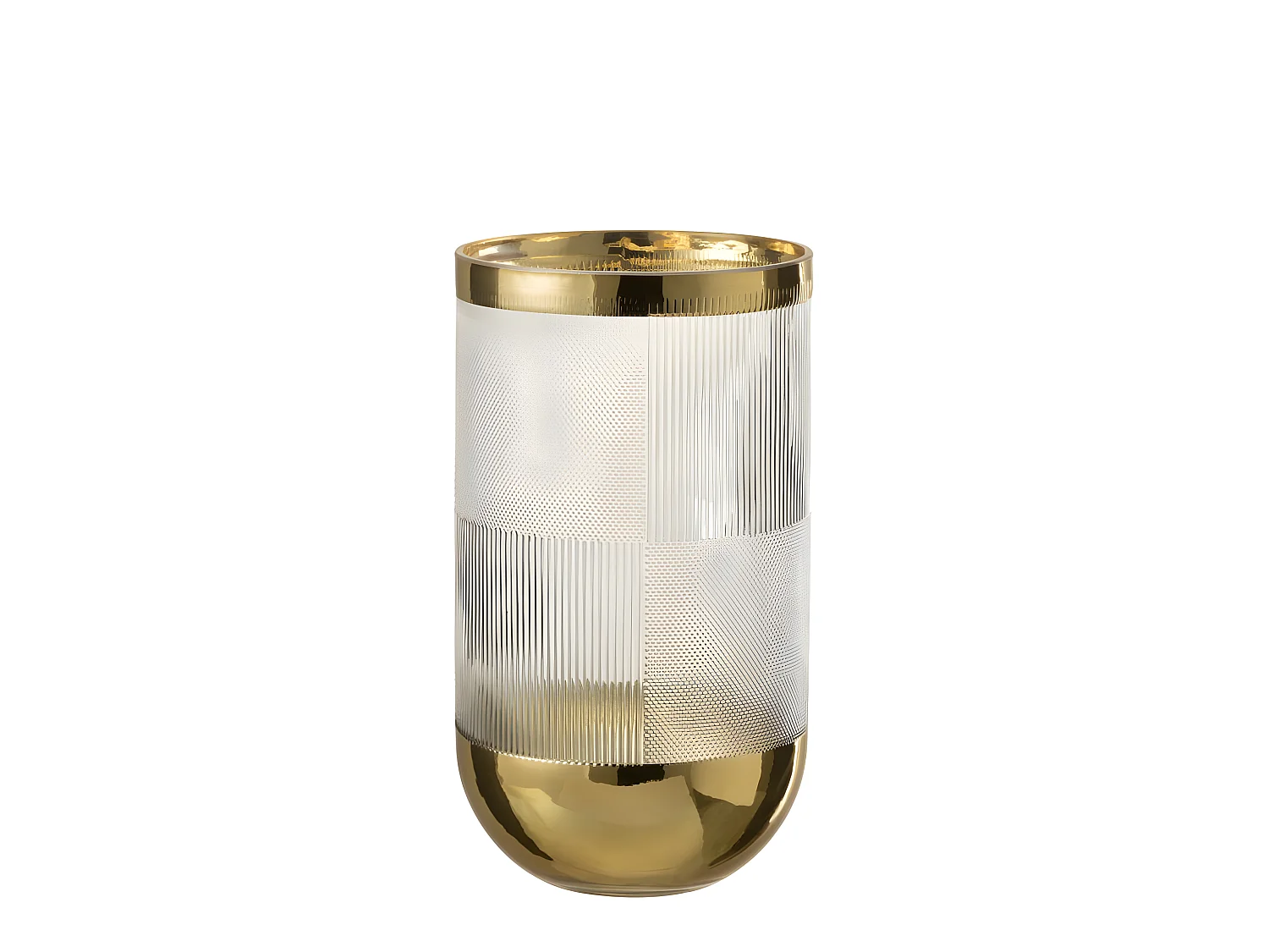 Vase Design "Sucomba" 27cm Transparent & Or