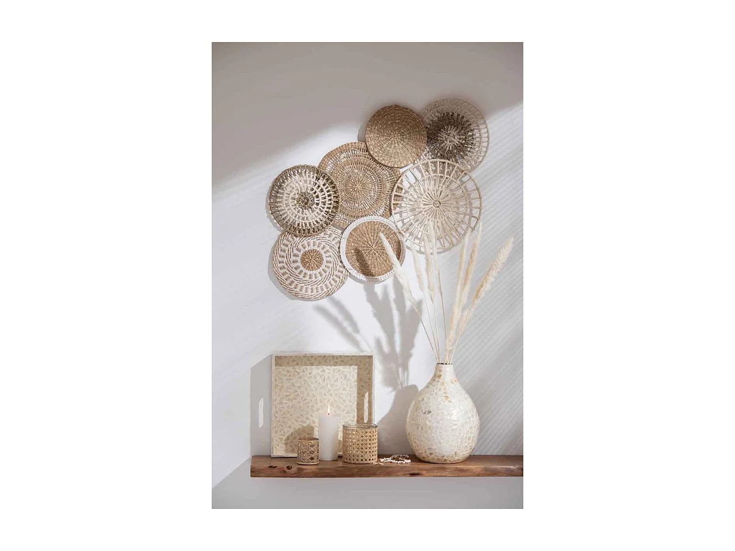 Vaso in bere crema 25x25x32.5 cm