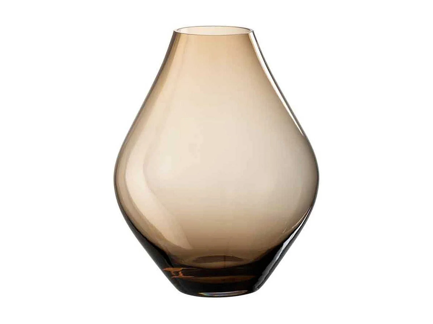 Vaso in vetro marrone 22x22x28 cm