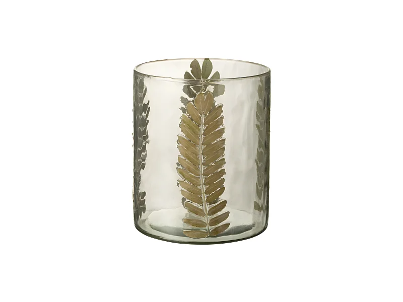 Vaso in vetro multicolore 19x19x23 cm