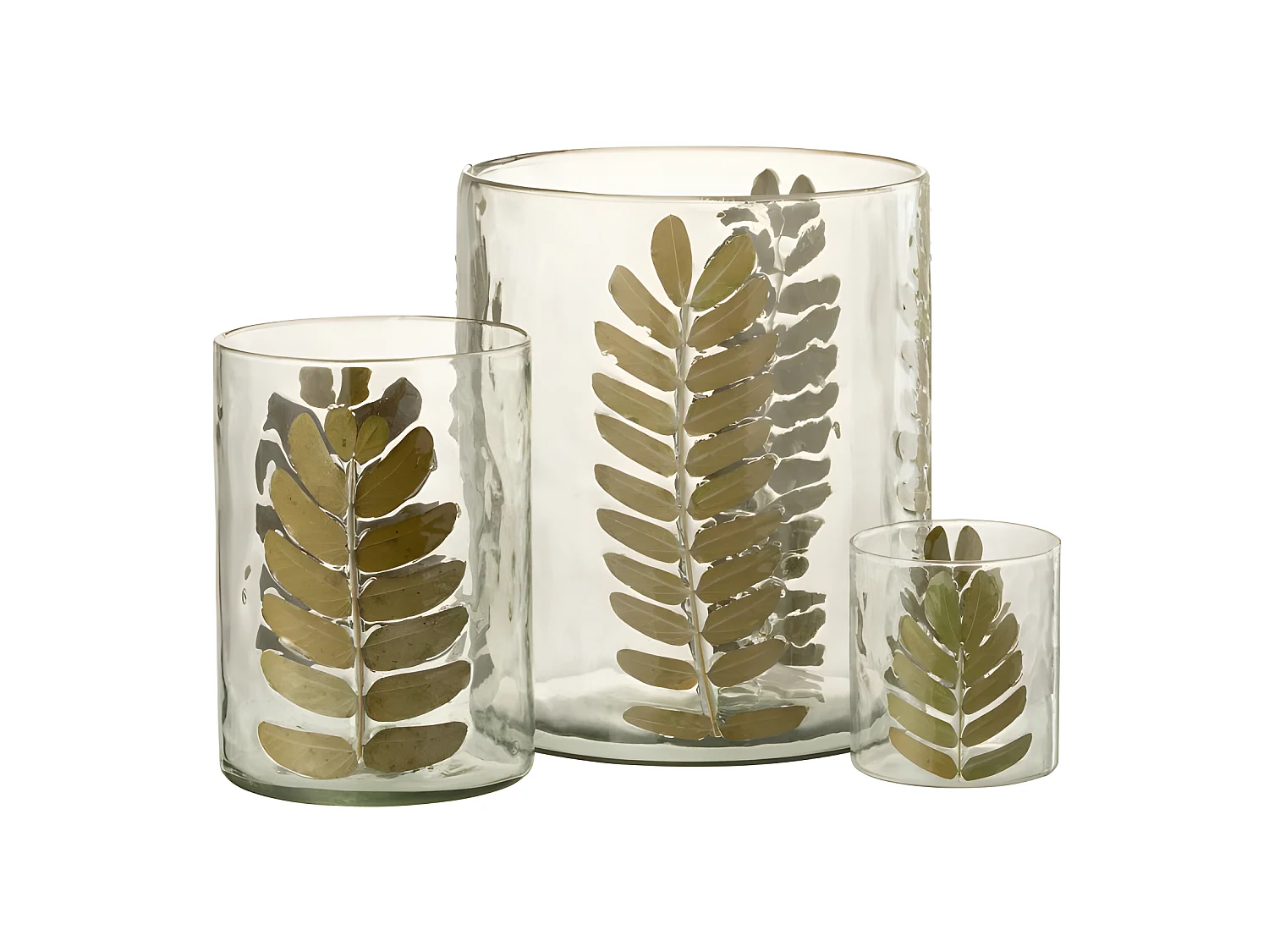 Vaso in vetro multicolore 19x19x23 cm